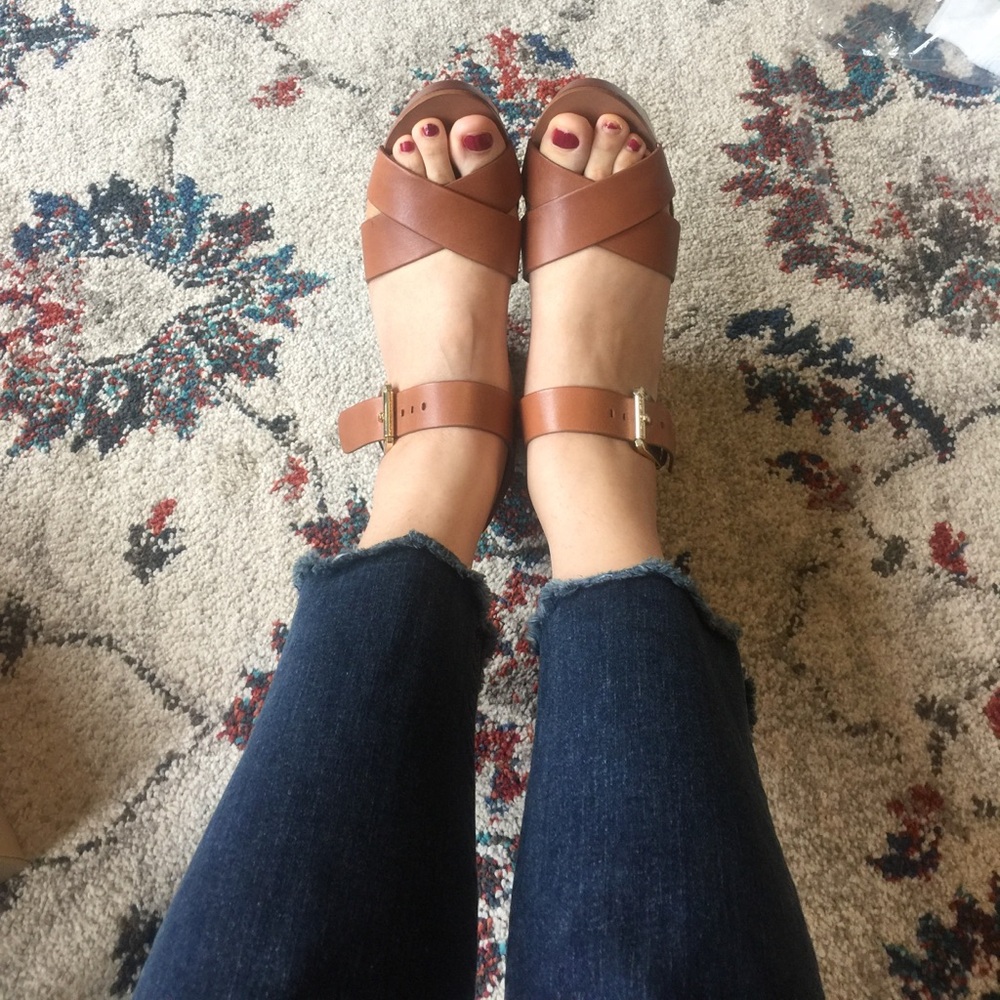 Michael Kors Brown Wedges